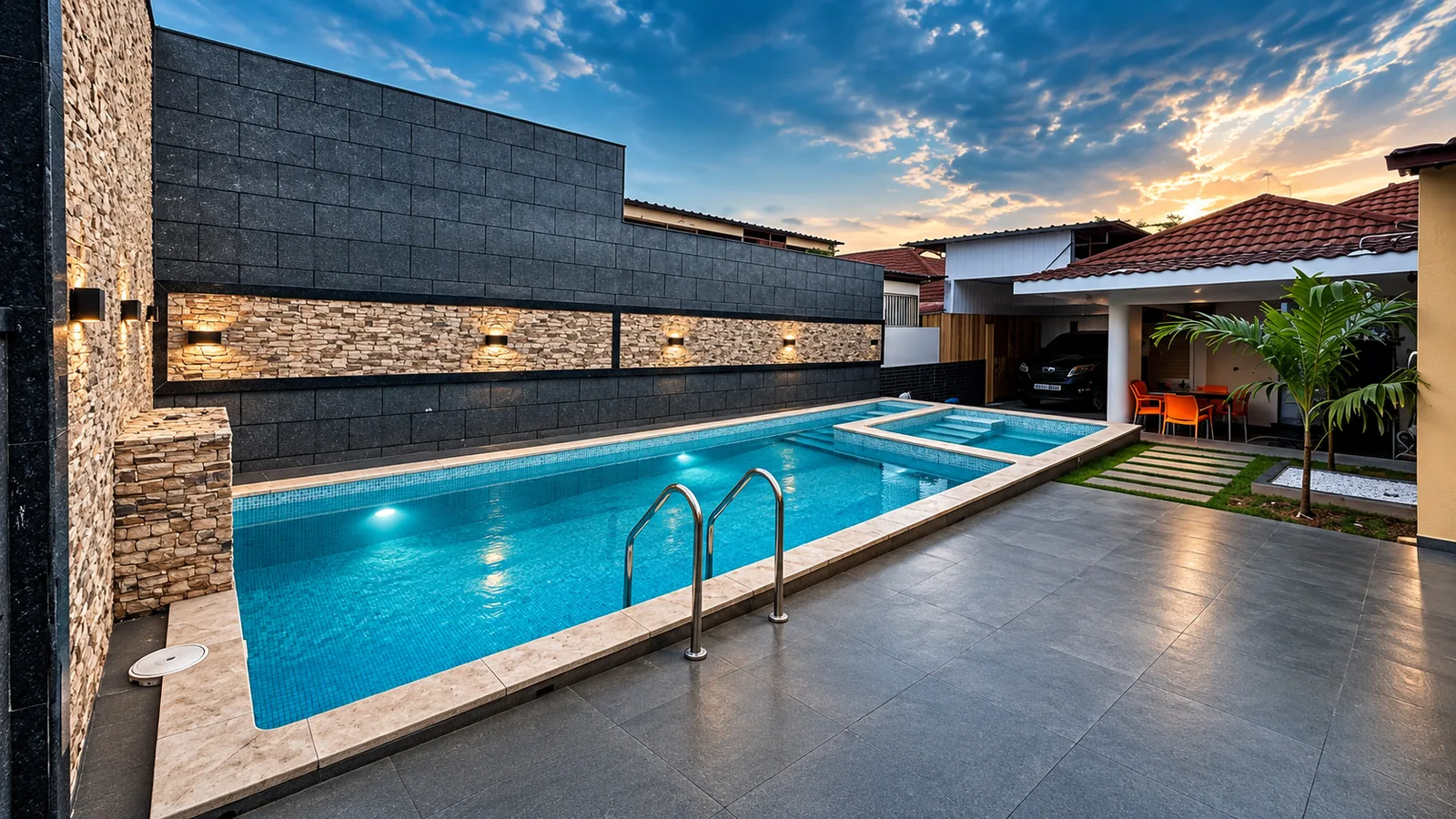 Reforma estrutural de piscina e requalificação exterior