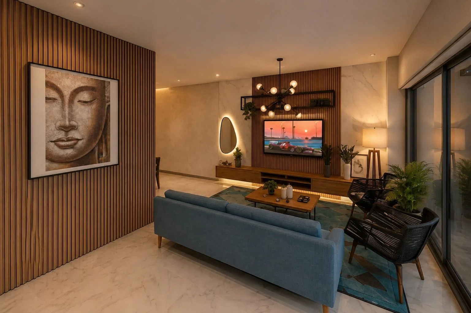 Design de interiores — apartamento em Luanda